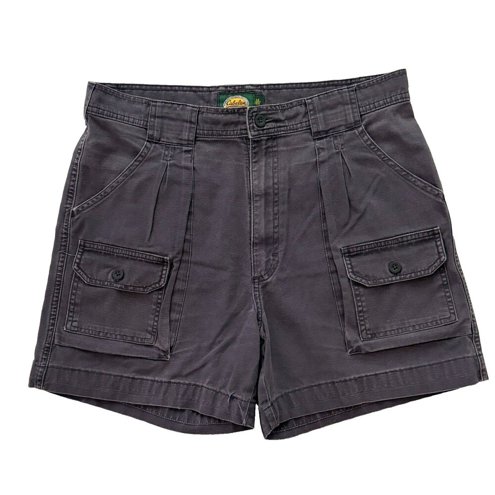 Cabela's Vintage 7-Pocket Hiker Cargo Shorts Gray 🥾